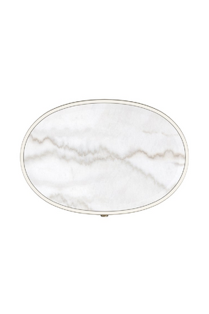   Marble Top 2-Drawer Nightstand | Oroa.com