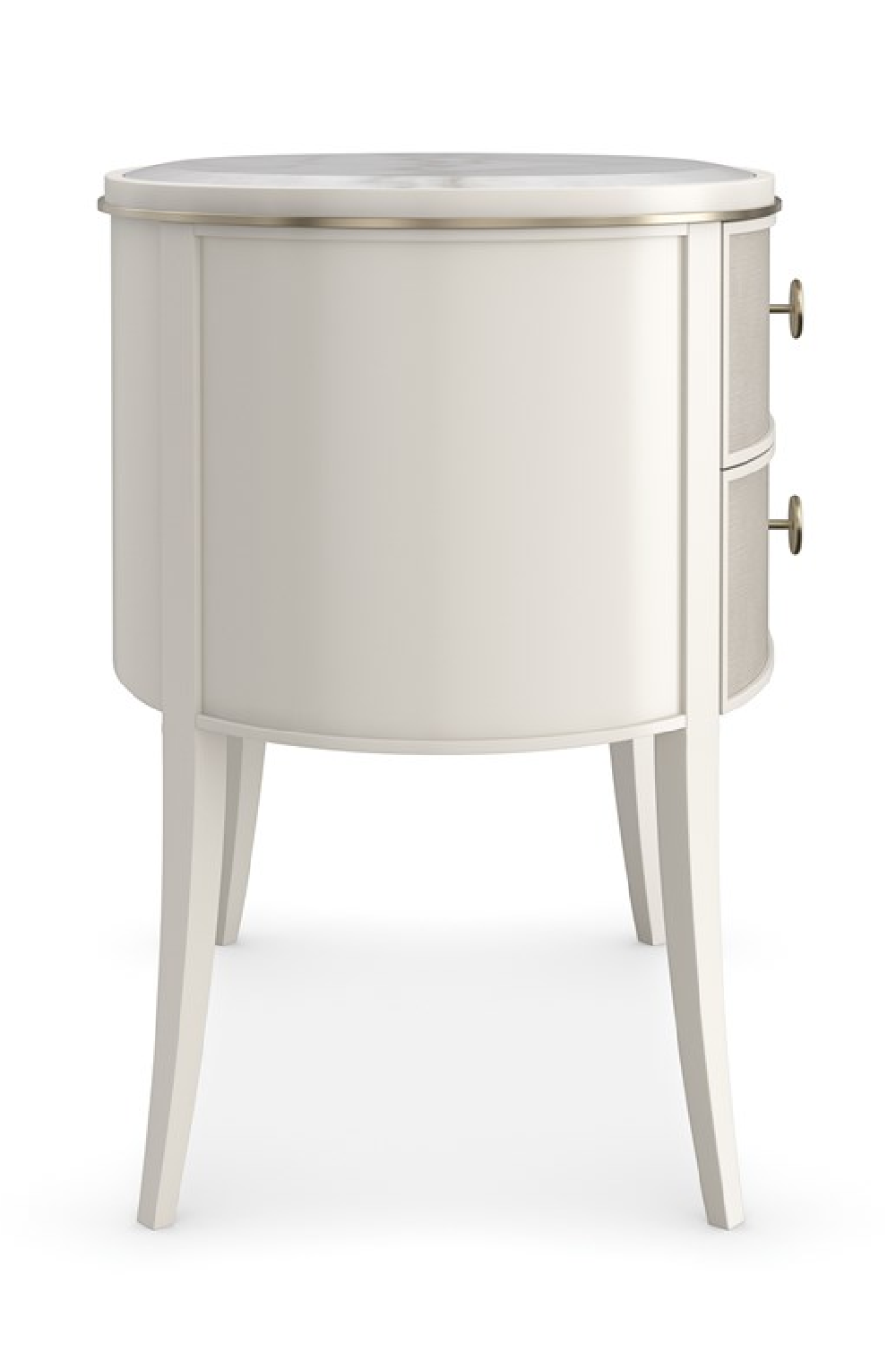   Marble Top 2-Drawer Nightstand | Oroa.com