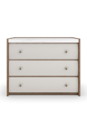   Sycamore Panel 3-Drawer Nightstand | Oroa.com