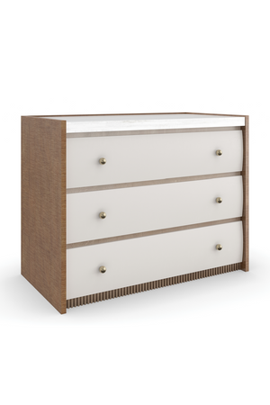   Sycamore Panel 3-Drawer Nightstand | Oroa.com