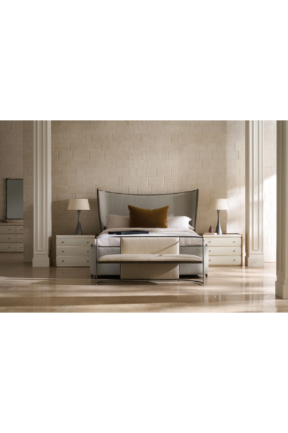   Sycamore Panel 3-Drawer Nightstand | Oroa.com