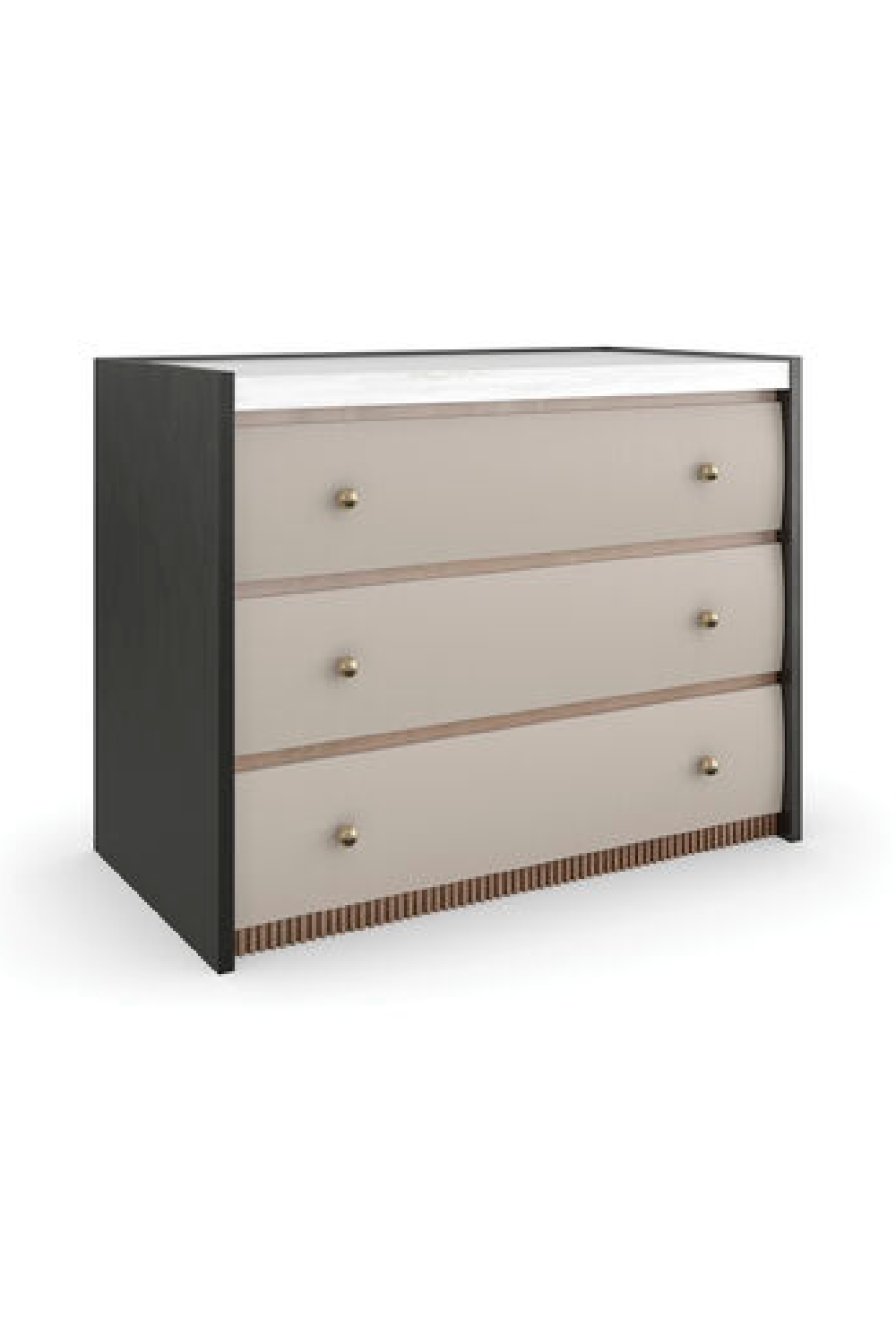   Burnished Adobe 3-Drawer Nightstand | Oroa.com