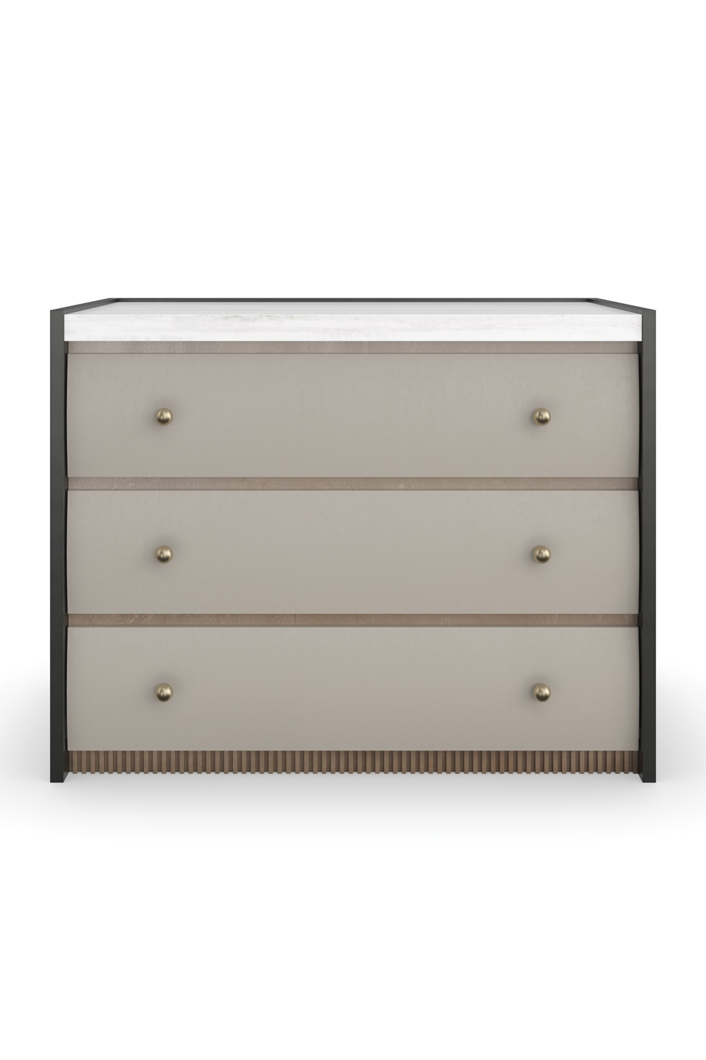   Burnished Adobe 3-Drawer Nightstand | Oroa.com