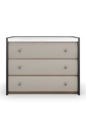   Burnished Adobe 3-Drawer Nightstand | Oroa.com