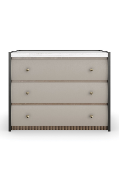   Burnished Adobe 3-Drawer Nightstand | Oroa.com