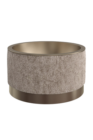   Round Chenille Storage Ottoman | Oroa.com