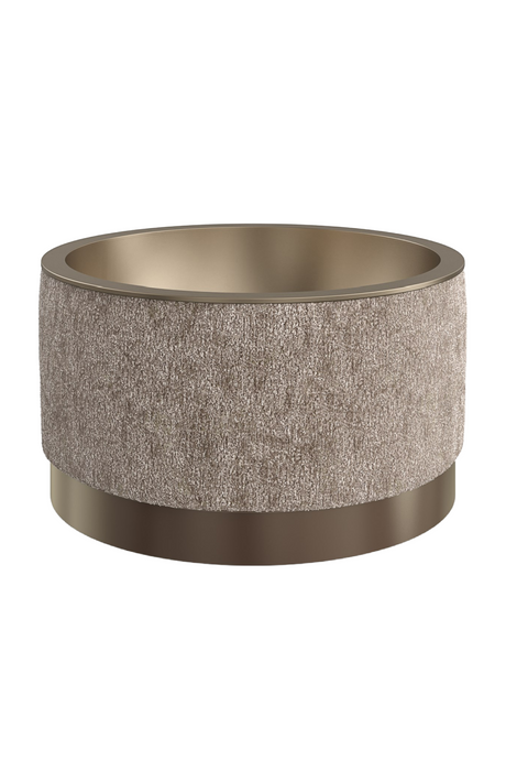   Round Chenille Storage Ottoman | Oroa.com