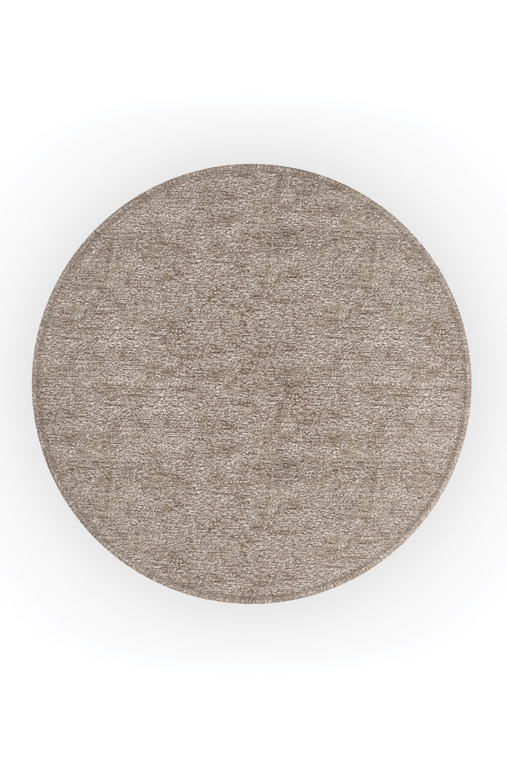   Round Chenille Storage Ottoman | Oroa.com
