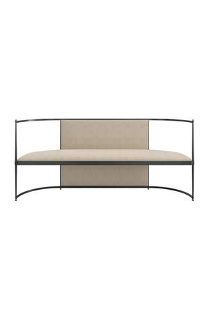   Metal Framed Wool Bench | Oroa.com