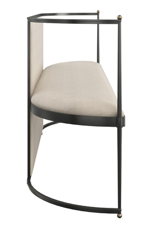   Metal Framed Wool Bench | Oroa.com