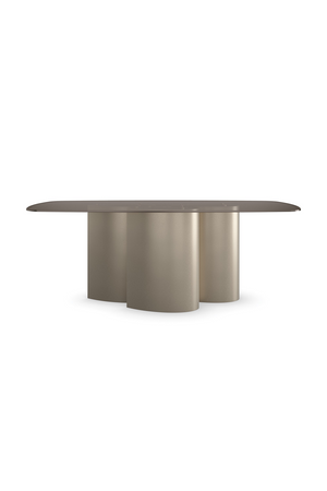   Gold 3-Column Base Dining Table | Oroa.com