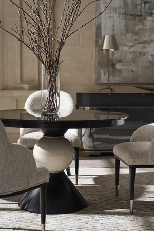   Black Glass Dining Table | Oroa.com