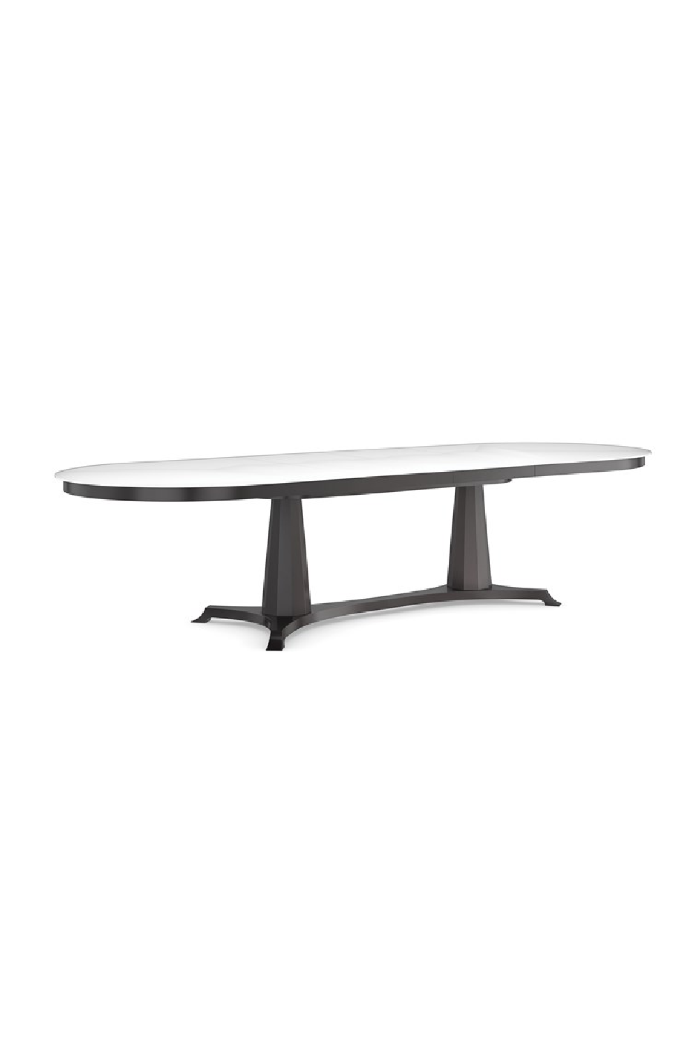   Oval Tempered Glass Dining Table | Oroa.com