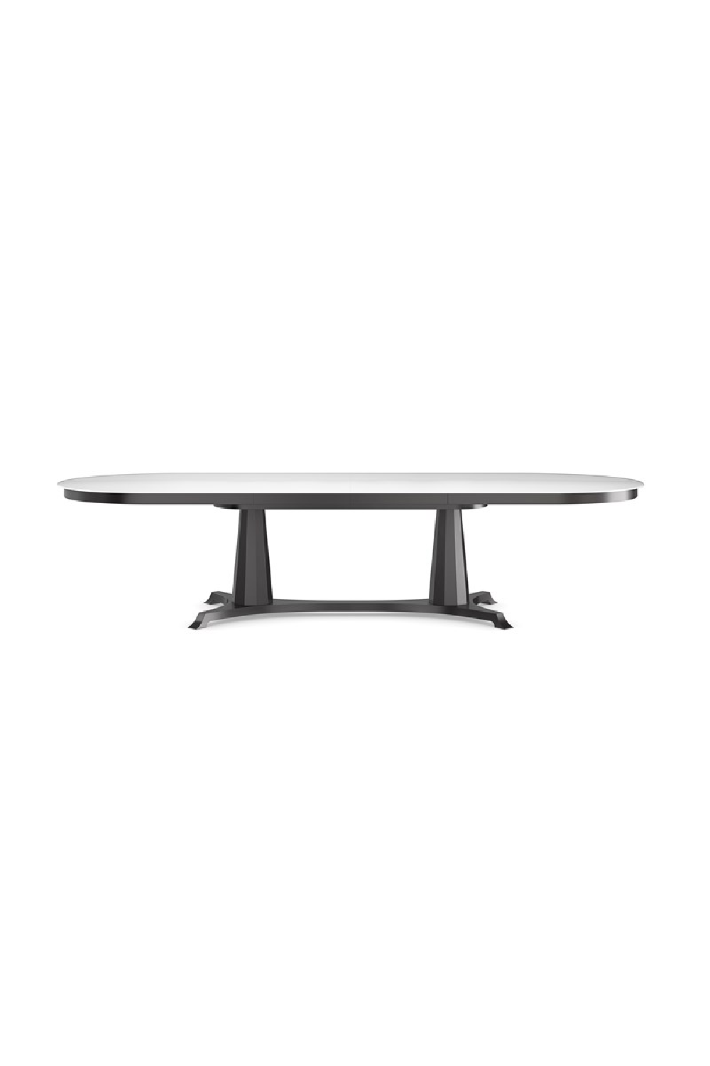   Oval Tempered Glass Dining Table | Oroa.com