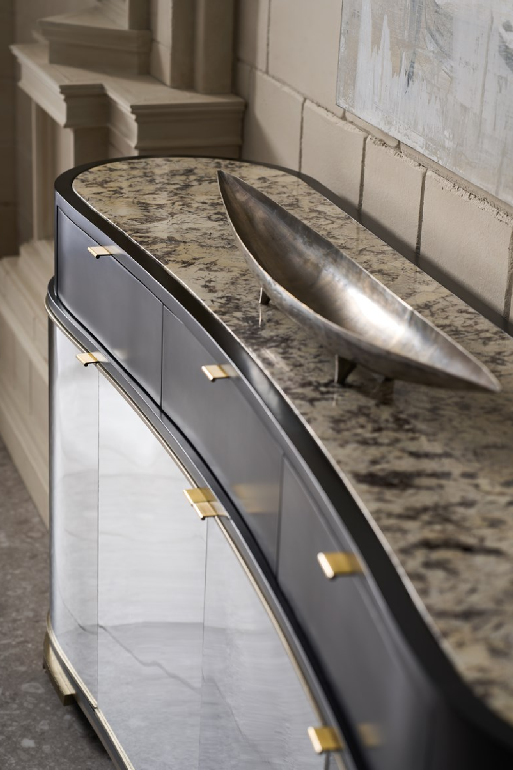  Silver 4-Door Sideboard | Oroa.com