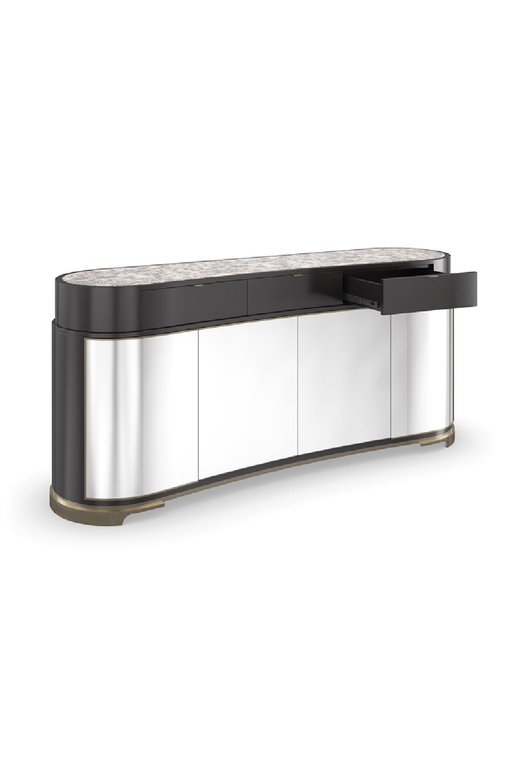   Silver 4-Door Sideboard | Oroa.com