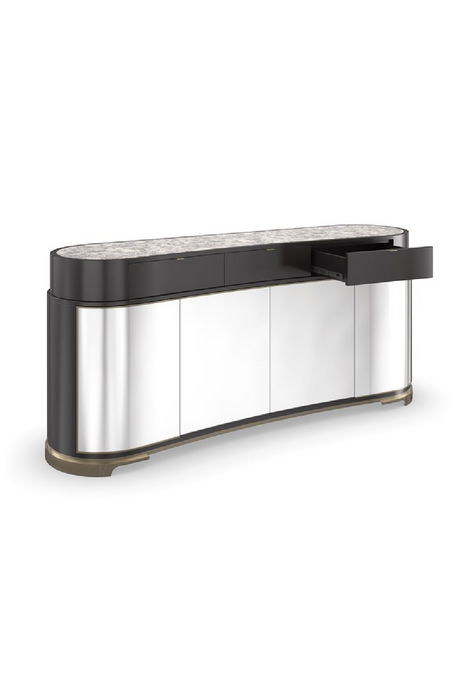   Silver 4-Door Sideboard | Oroa.com