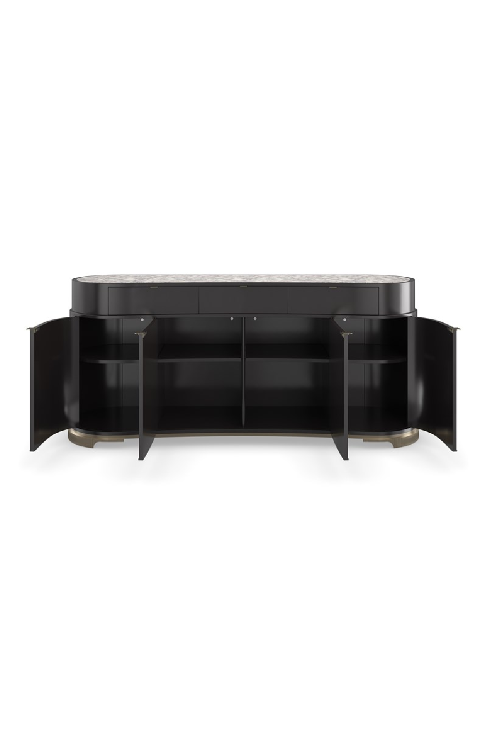   Silver 4-Door Sideboard | Oroa.com