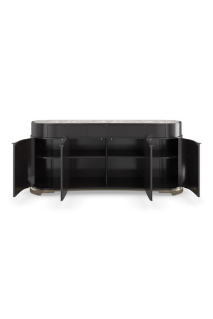   Silver 4-Door Sideboard | Oroa.com