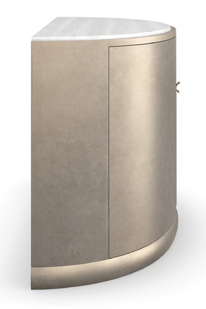   Gold Curved 2-Door Sideboard | Oroa.com