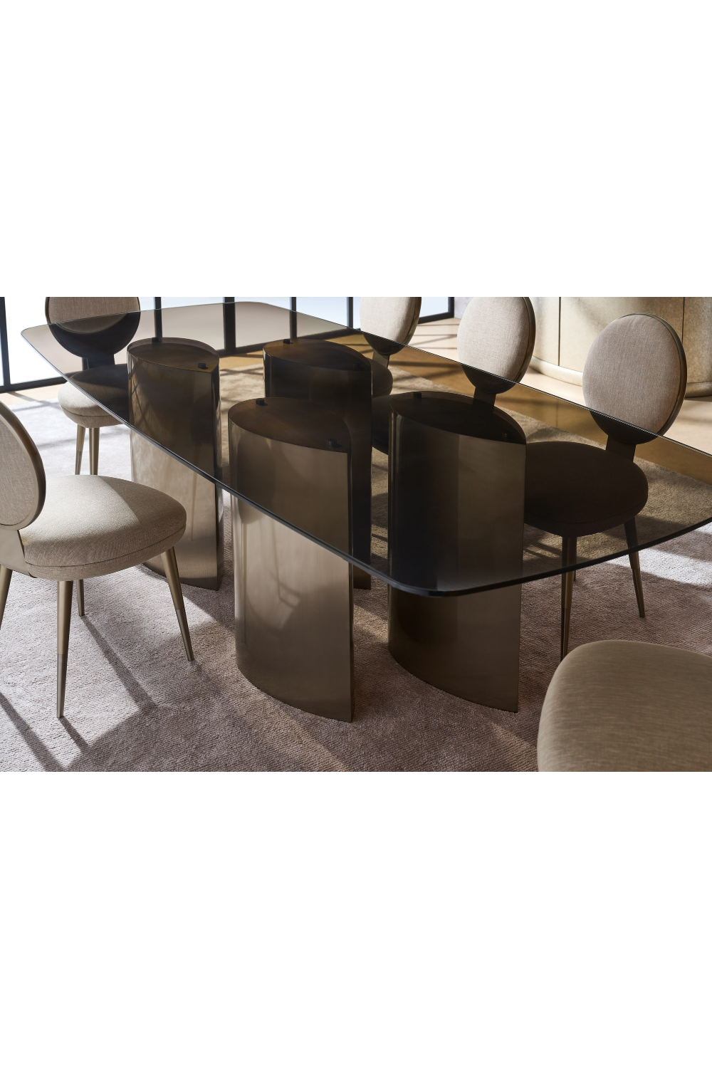   Beige Upholstered Dining Chair | Oroa.com