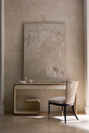   Ivory Linen-Blend Dining Chair | Oroa.com