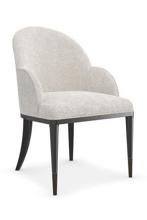   White Chenille Dining Chair | Oroa.com