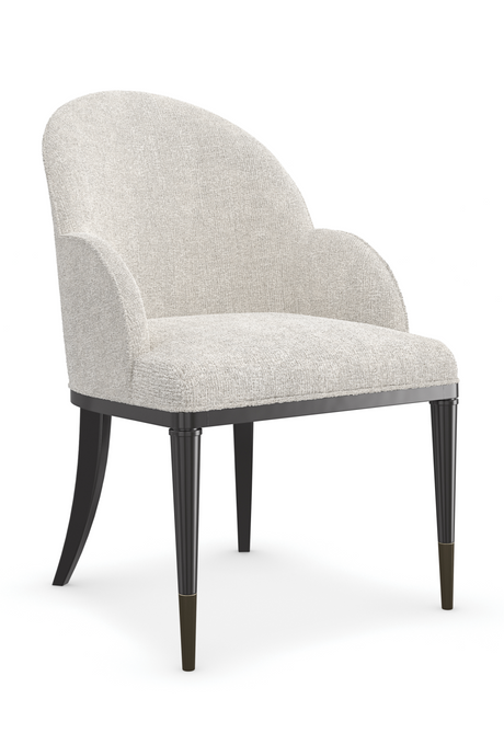   White Chenille Dining Chair | Oroa.com