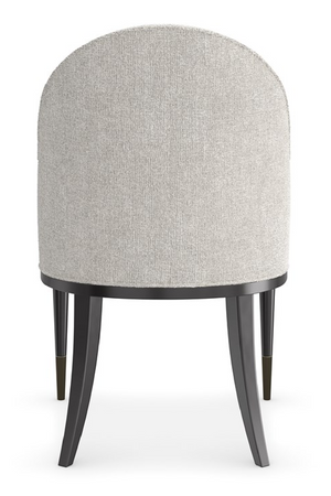   White Chenille Dining Chair | Oroa.com