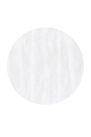   White Stone Pedestal Side Table | Oroa.com