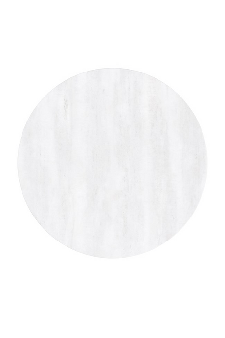   White Stone Pedestal Side Table | Oroa.com