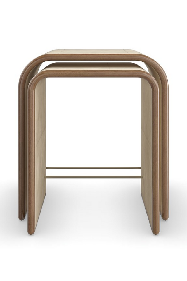 Ivory Parchment Nesting Tables (2) | Caracole Delano | Oroa.com