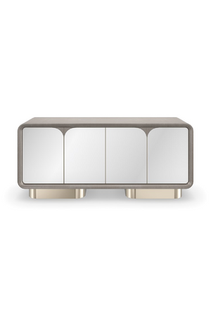   Mirrored 4-Door Media Unit | Oroa.com