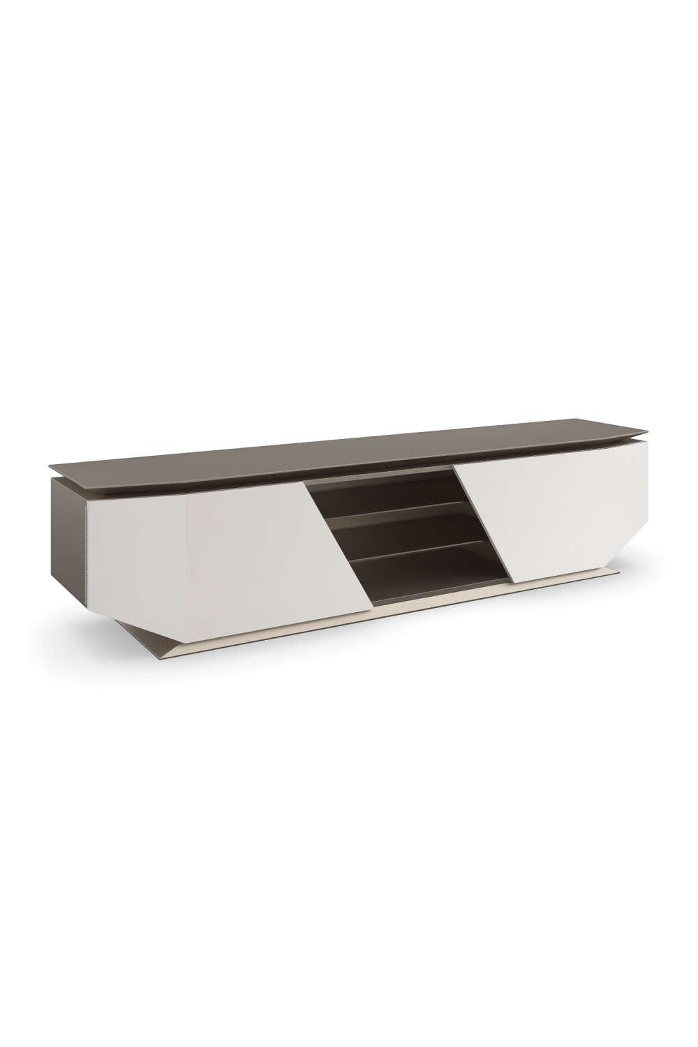   Metallic Modern Media Unit | Oroa.com