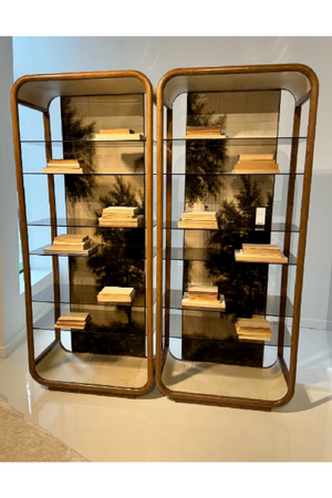   Gold Wooden Framed Bookcase | Oroa.com