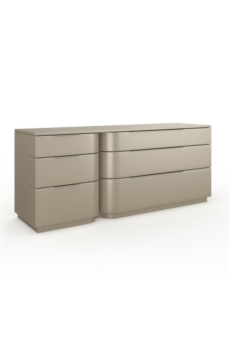  Silver Gloss 6-Drawer Dresser | Oroa.com