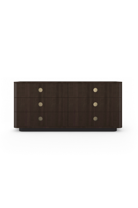   Dark Brown 6-Drawer Dresser | Oroa.com
