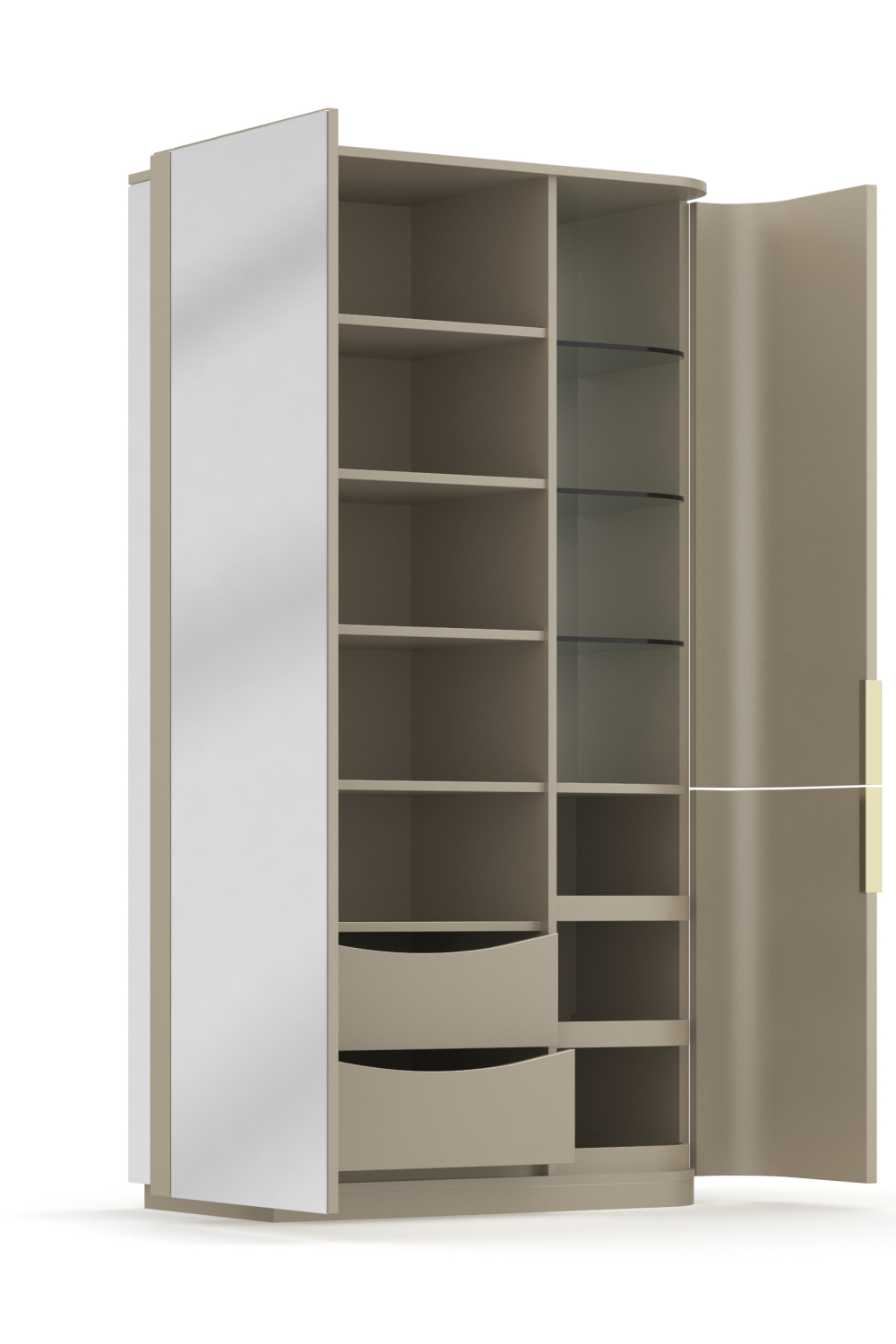   Silver Gloss Cabinet | Oroa.com