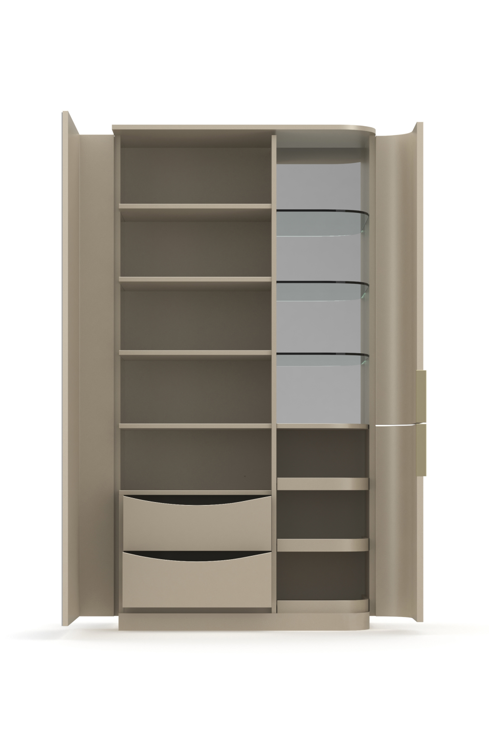   Silver Gloss Cabinet | Oroa.com