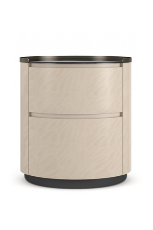  Round 2-Drawer Nightstand | Oroa.com
