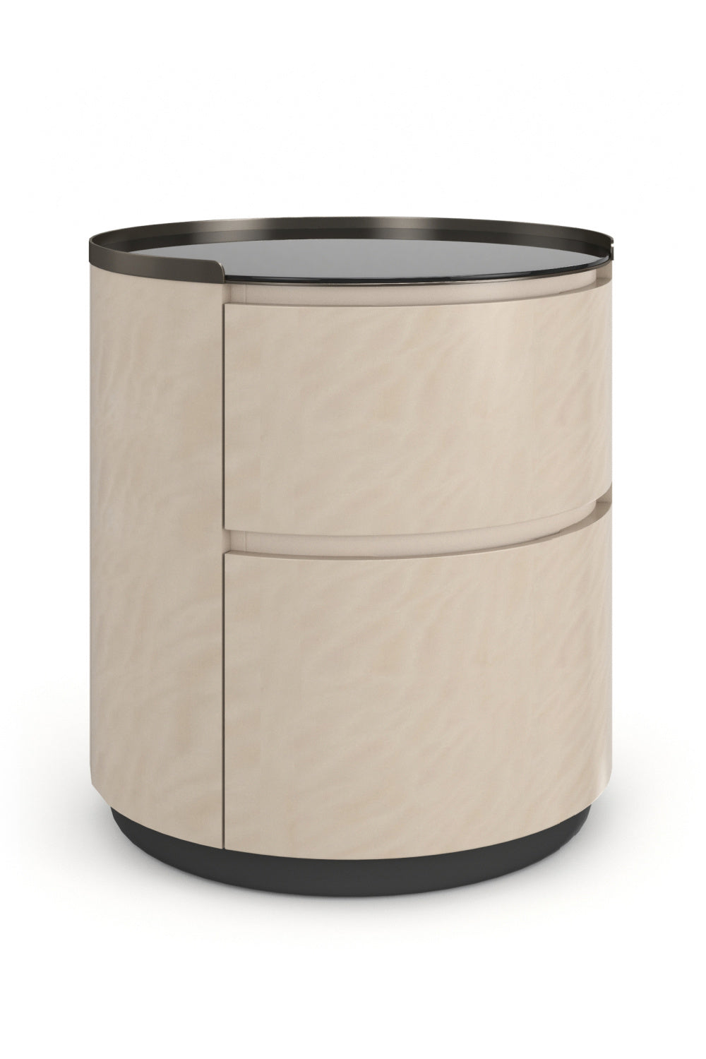   Round 2-Drawer Nightstand | Oroa.com