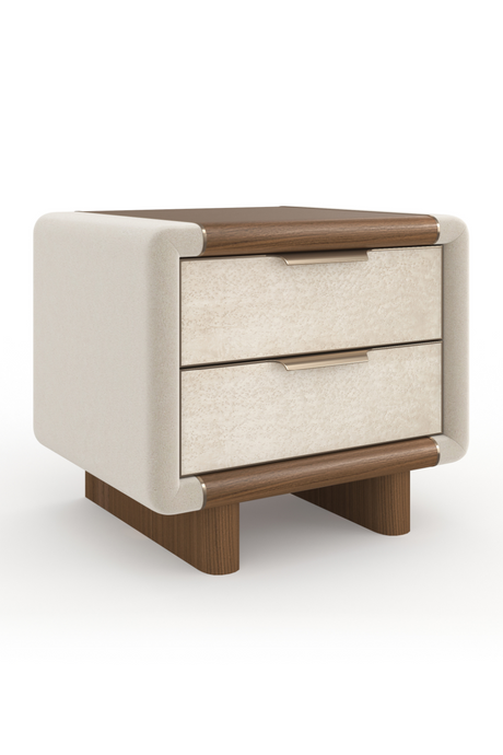   Suede Panel Nightstand | Oroa.com