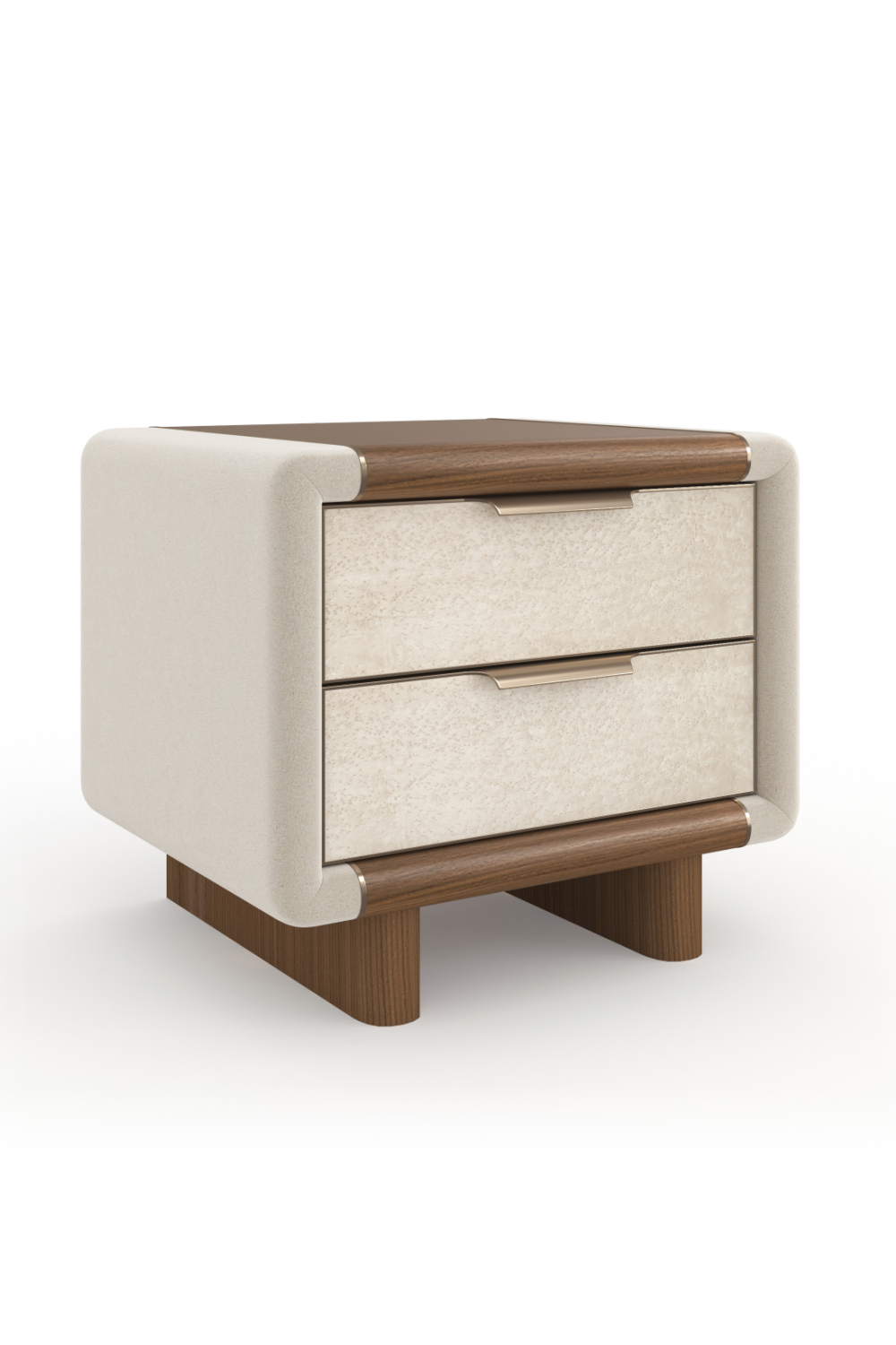   Suede Panel Nightstand | Oroa.com