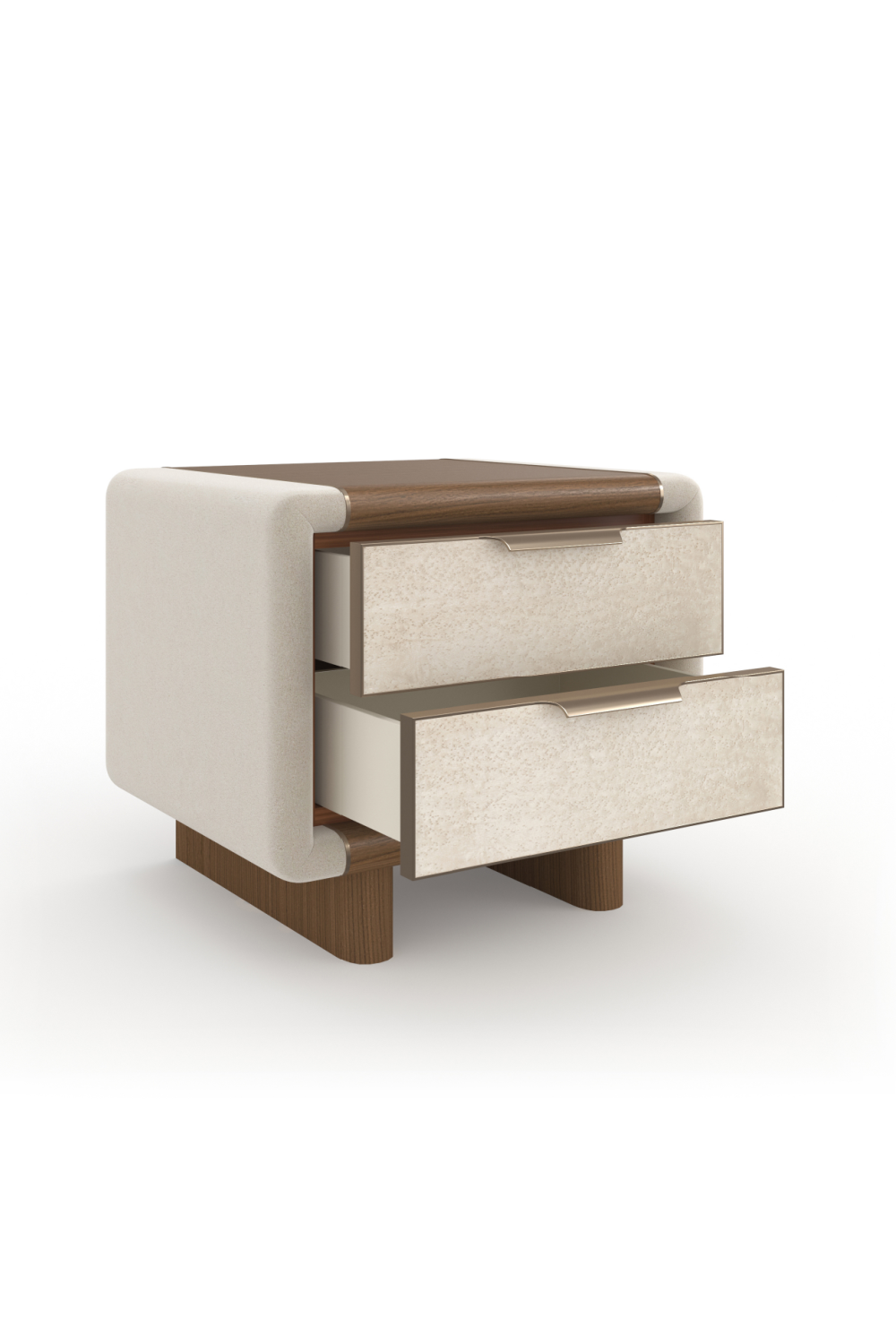   Suede Panel Nightstand | Oroa.com