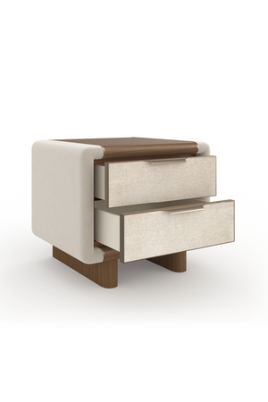   Suede Panel Nightstand | Oroa.com
