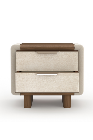   Suede Panel Nightstand | Oroa.com