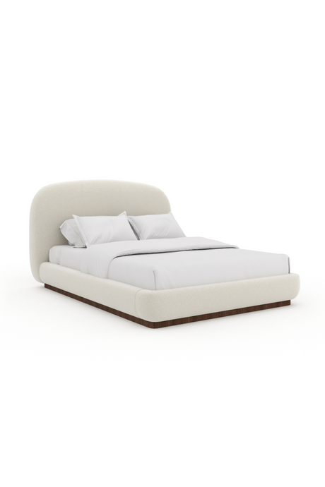   White Bouclé Bed | Oroa.com
