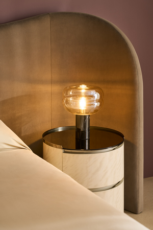   Taupe Velvet Bed | Oroa.com