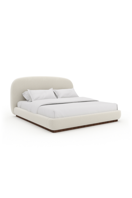   White Bouclé Bed | Oroa.com