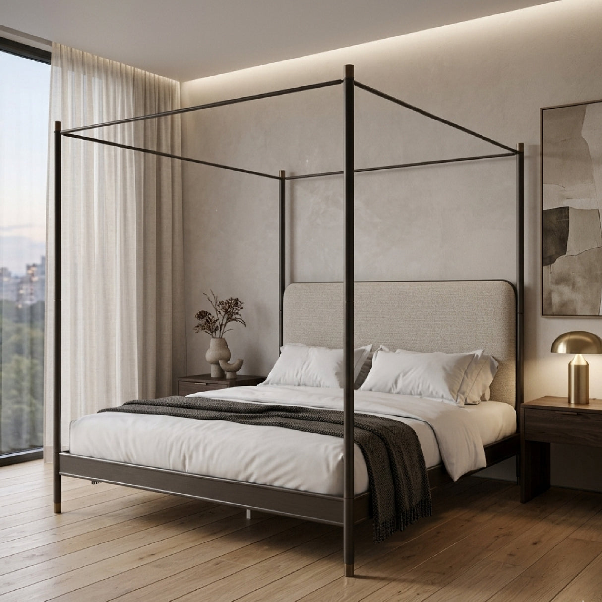   Bronze Canopy Bed | Oroa.com